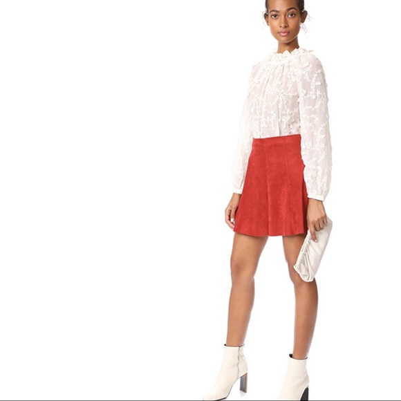 Rebecca Taylor Ellie Embroidered Lace Silk Top - Picture 4 of 8